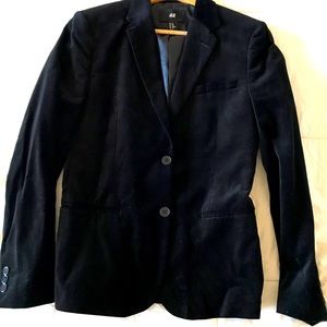 H&M Blazer Black Velvet size XSmall